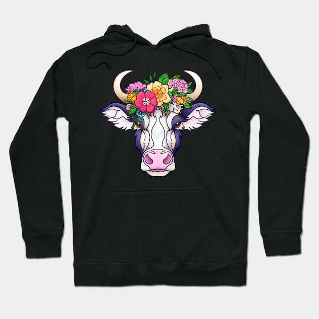 Bohemian cow Hoodie by Hareguizer